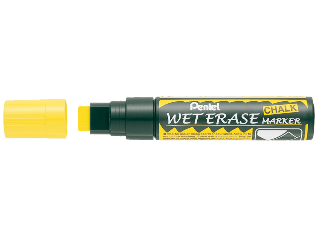 Viltstift pentel smw56 krijtmarker geel 4-12mm