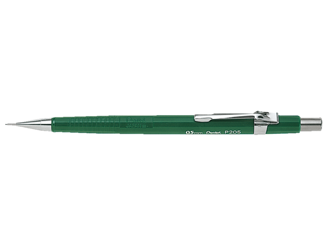 Vulpotlood pentel p205 0.5mm groen