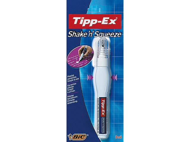 Correctiepen tipp-ex shake 'n squeeze 8ml blister