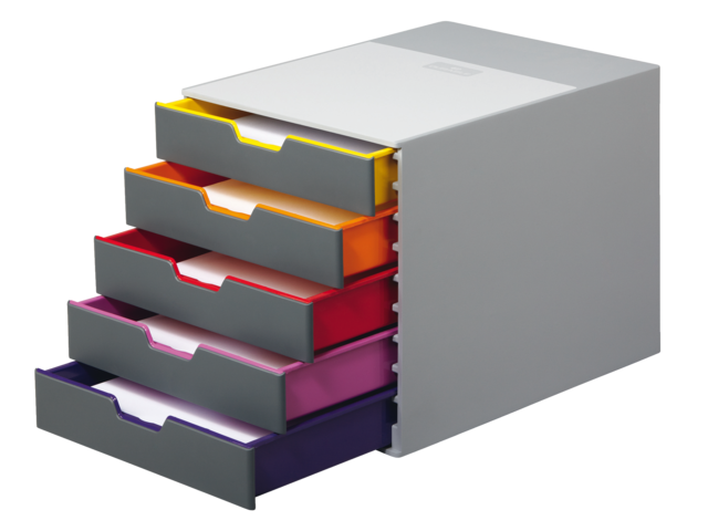 Ladenbox durable varicolor 5 laden grijs