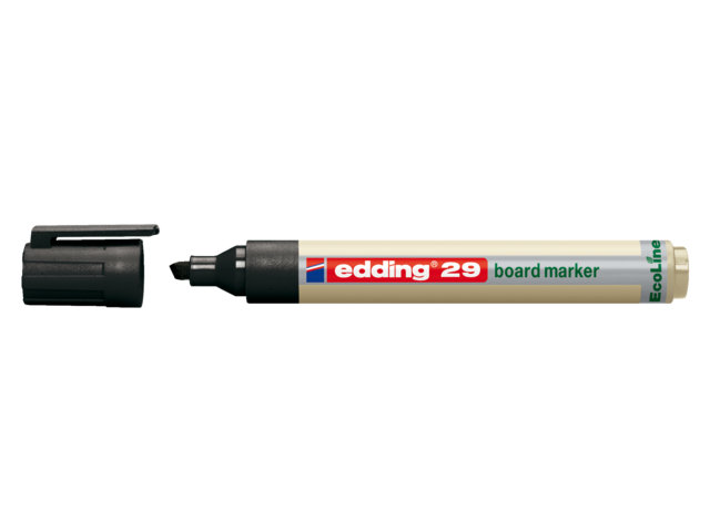 Viltstift edding 29 whiteboard eco schuin zwart 1.5-5mm