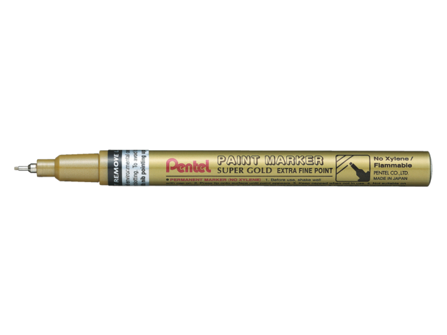 Viltstift pentel mfp10 ronde punt  0.7mm goud