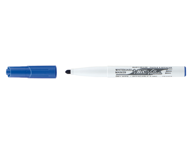 Viltstift bic 1741 whiteboard rond blauw 1.4mm