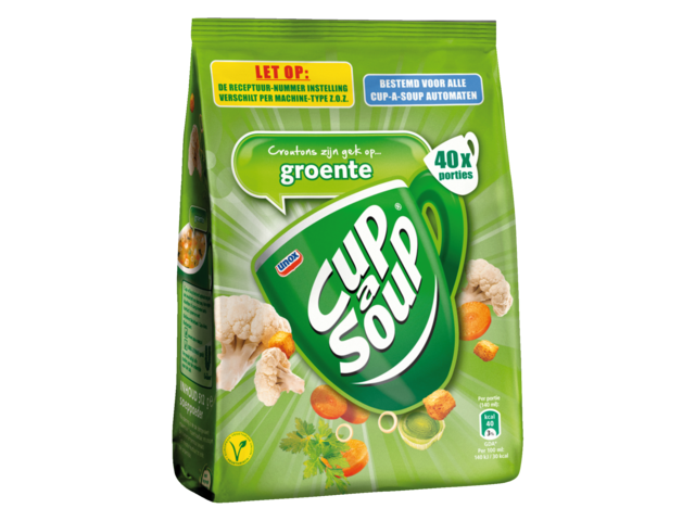Cup-a-soup tbv dispenser groente zak met 40 porties