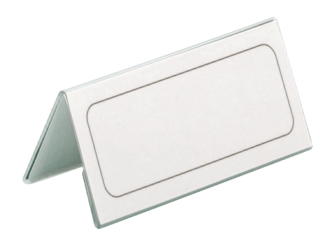 Tafelnaambord durable 8052 61x210mm transparant