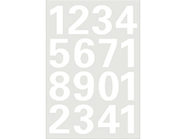 Etiket herma 4170 25mm getallen 0-9 wit