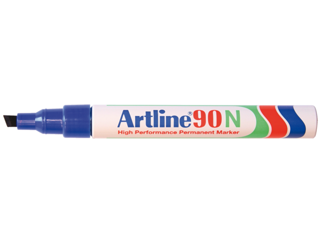 Viltstift artline 90 schuin blauw 2-5mm