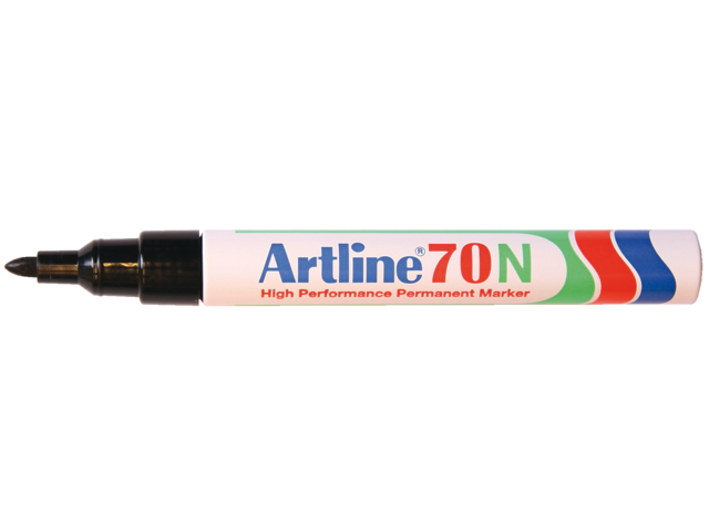 Viltstift artline 70 rond zwart 1.5mm