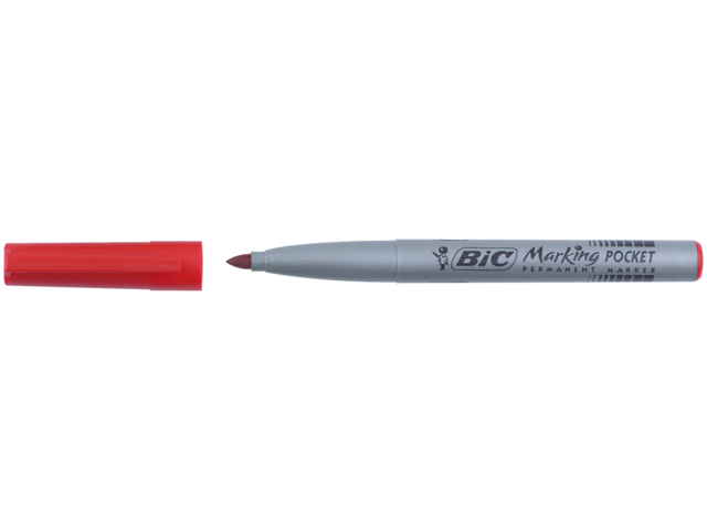 Viltstift bic 1445 pocket rond rood 1.1mm