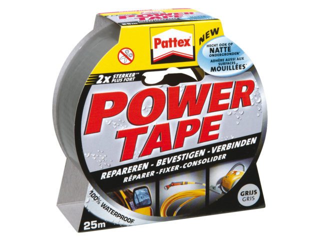 Plakband pattex power tape 50mmx10m transparant