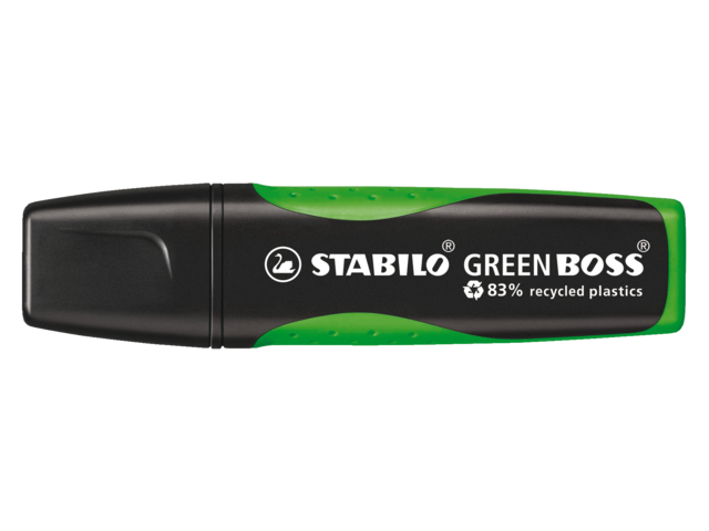 Markeerstift stabilo boss green groen