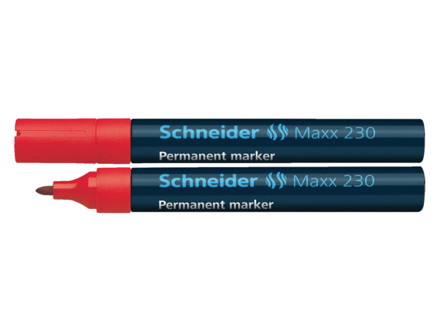 Viltstift schneider 230 rond rood 1.5-3mm