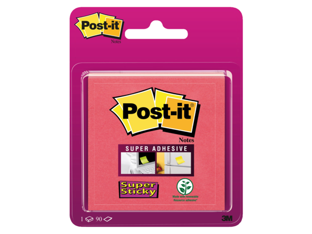 Post-it Super Sticky in blisterverpakking
