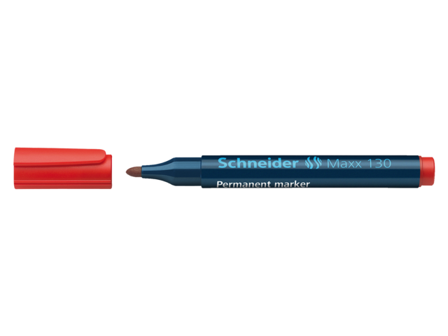 Viltstift schneider 130 rond rood 1-3mm