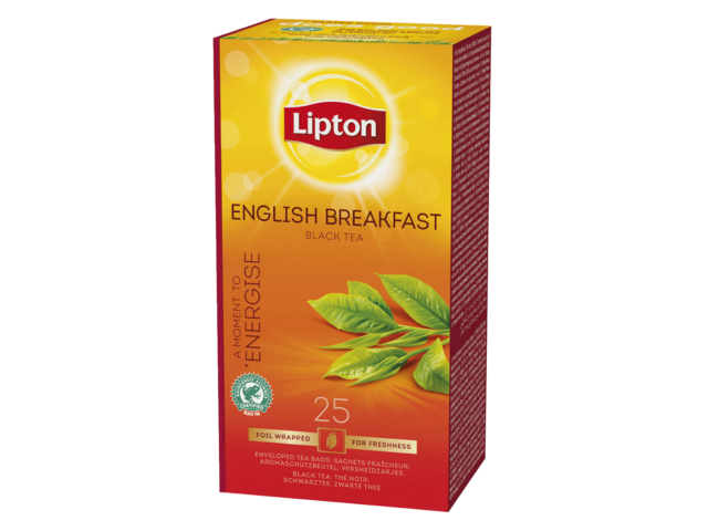 Thee lipton breakfast met envelop 25stuks