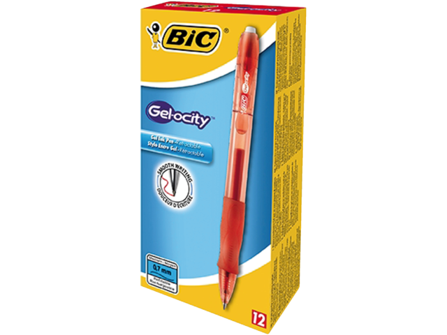 Gelschrijver bic gelocity rood medium