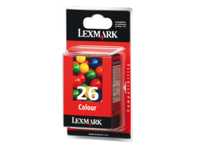 Inkcartridge lexmark 10n0026e 26 kleur
