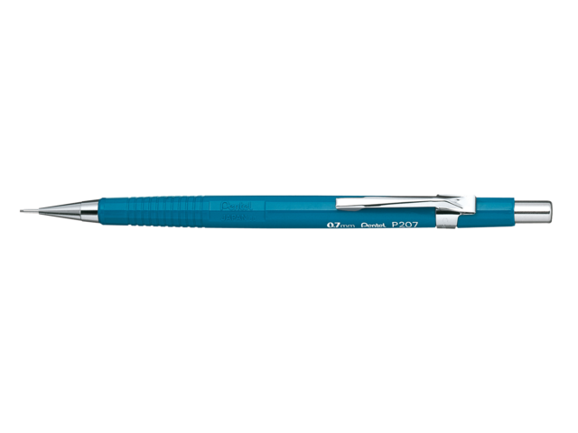 Vulpotlood pentel p207 0.7mm blauw