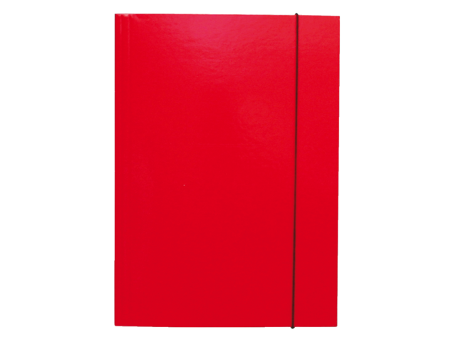 Elastomap folio 3 kleppen rood