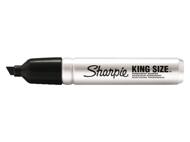 Viltstift sharpie pro king schuin zwart 4-7mm