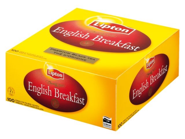 Thee lipton breakfast label zonder envelop 100stuks
