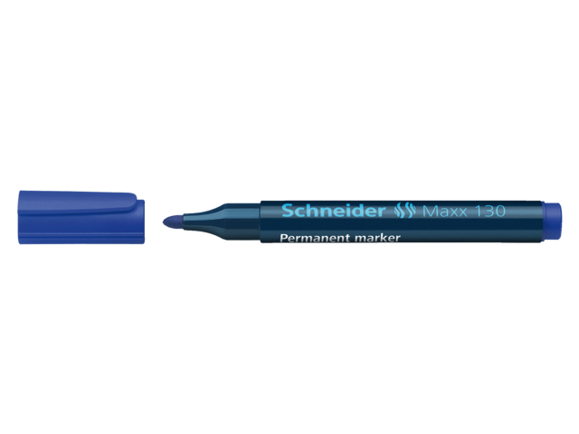 Viltstift schneider 130 rond blauw 1-3mm