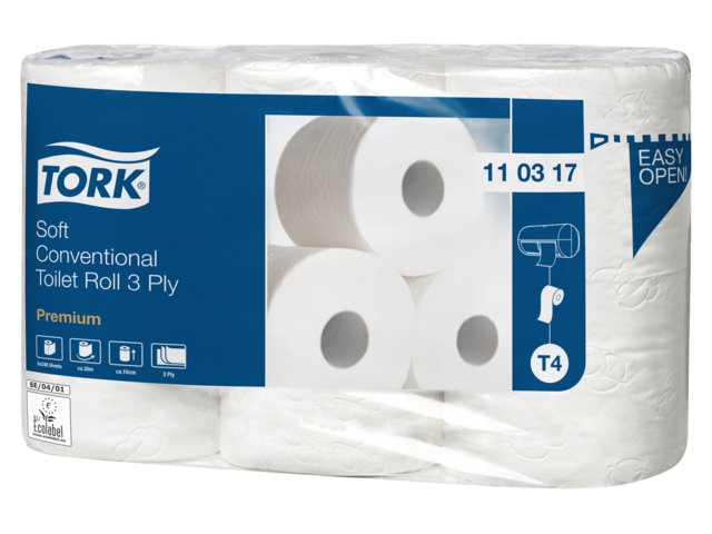 Toiletpapier tork t4 110317 3laags premium 42rollen