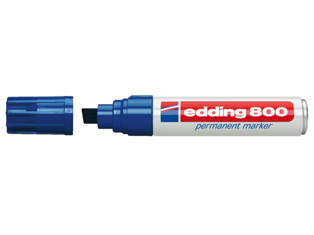 Viltstift edding 800 schuin blauw 4-12mm