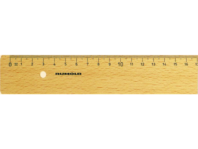 Liniaal rumold fl230/30 300mm hout