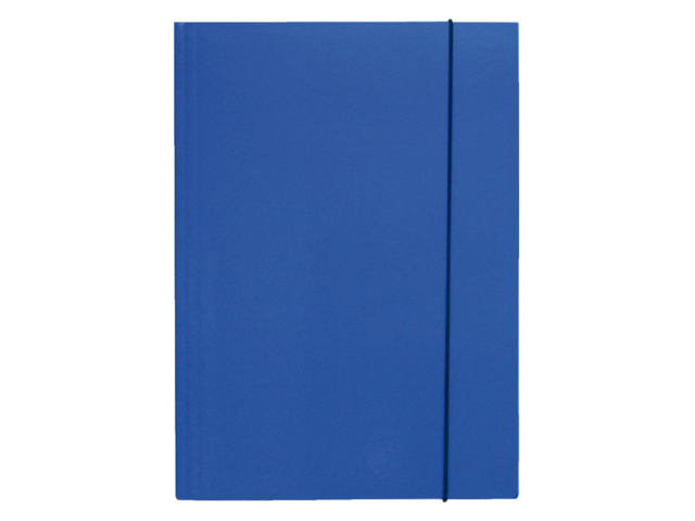 Elastomap folio 3 kleppen blauw