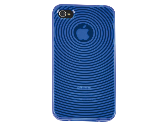Telefoonhoes dresz tpu grip case iphone 4/4s blauw