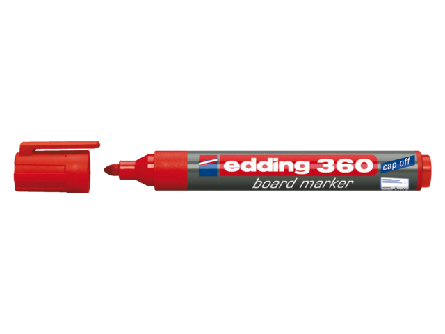 Viltstift edding 360 whiteboard rond rood 3mm