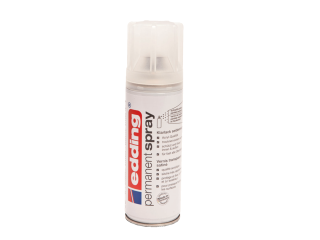 Verfspuitbus edding 5200 permanent spray glans blank
