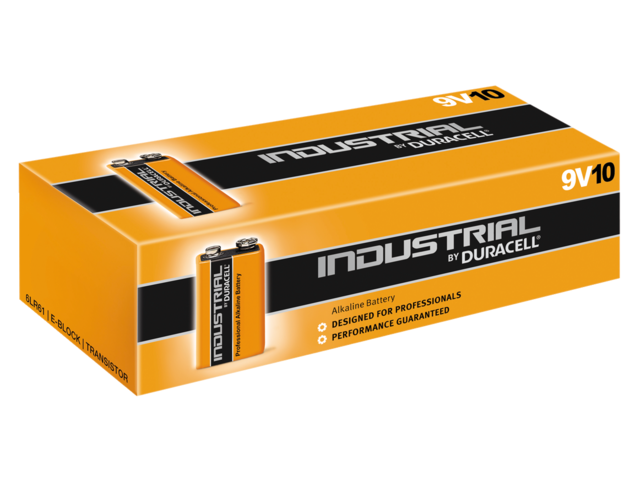 Batterij industrial 9volt alkaline