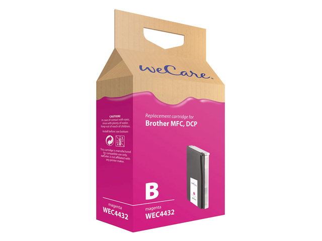 Inkcartridge wecare brother lc-1000 lc-970 rood