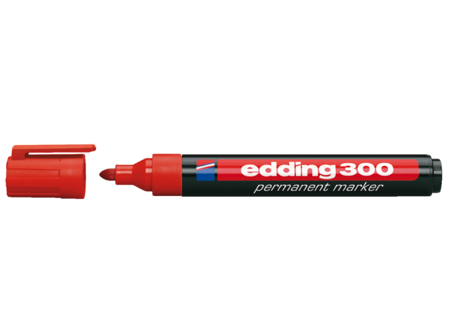 Viltstift edding 300 rond rood 1.5-3mm