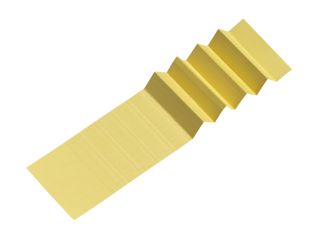 Ruiterstrook voor alzicht hangmappen a5847-4 65mm geel