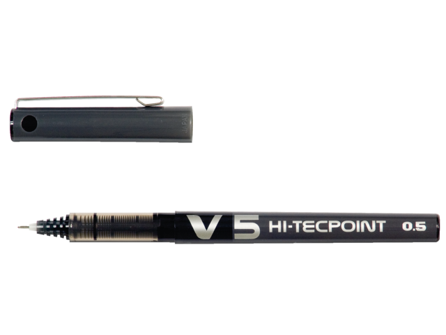 Rollerpen pilot hi-tecpoint v5 zwart 0.3mm