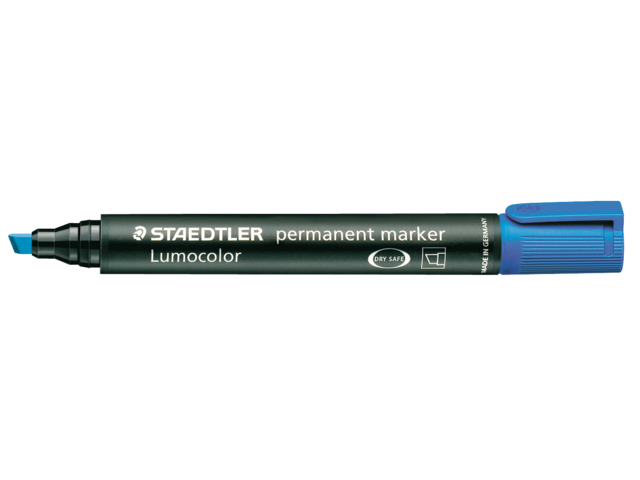 Viltstift staedtler 350 schuin blauw 2-5mm