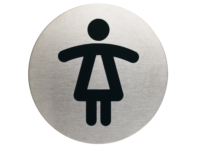 Infobord pictogram durable 4904 wc dames rond 83mm