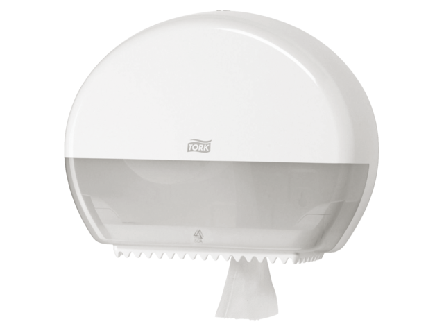 Dispenser tork t2-mini jumbo toiletpapierdispenser 555000wit