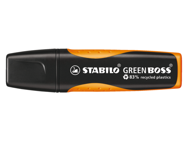Markeerstift stabilo boss green oranje