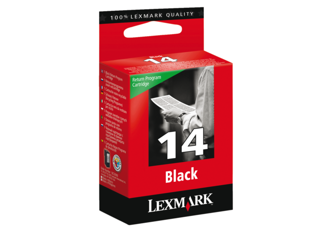 Inkcartridge lexmark 18c2080e 14 zwart