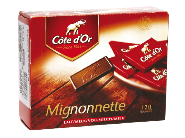 Chocolade cote d'or 10gr mignonnette melk 120 stuks