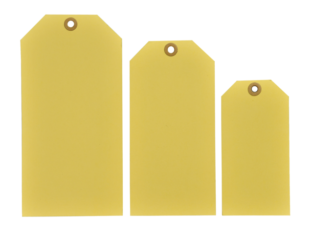 Label karton nr0 200gr 25x50mm geel 1000stuks