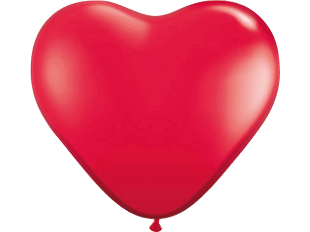 Ballonnen folat hart rood 8stuks 30cm