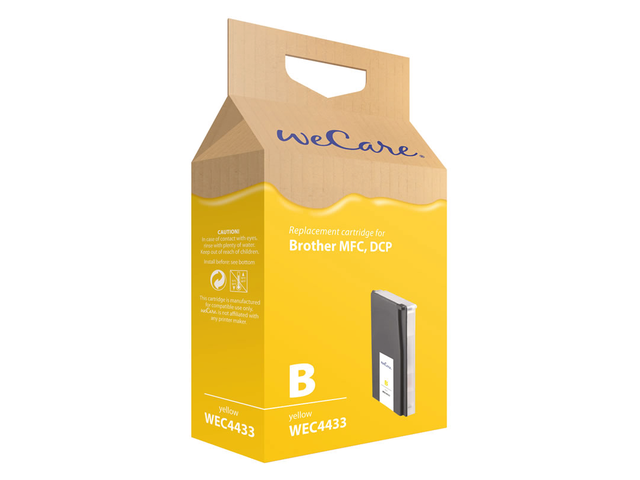 Inkcartridge wecare brother lc-1000 lc-970 geel
