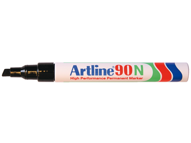 Viltstift artline 90 schuin zwart 2.5mm
