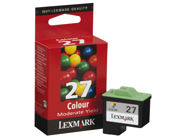 Inkcartridge lexmark 10nx227e 27 kleur