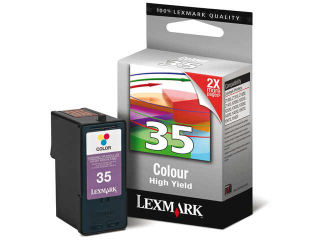Inkcartridge lexmark 18c0035e 35 kleur hc